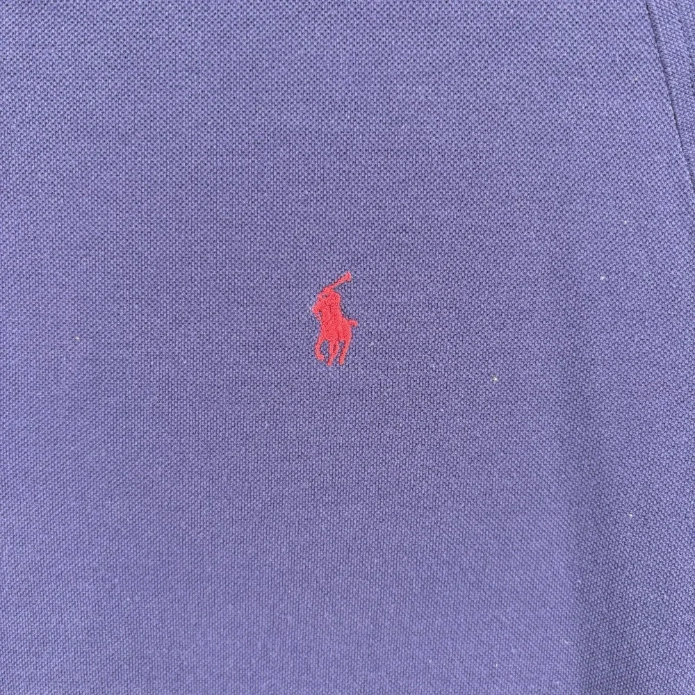 Polo Ralph Lauren Polo Shirt Men's Large Blue With Red Pony Short Sleeve Casual - Picture 3 of 9